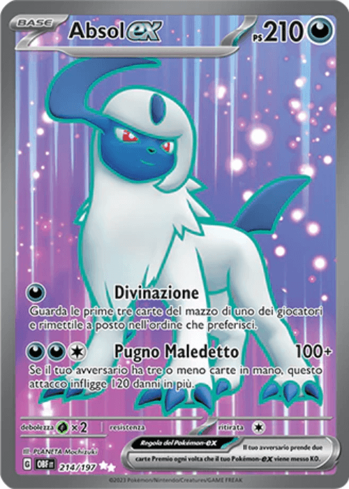 Pokémon Absol ex 214/197 Ossidiana Infuocata ITA