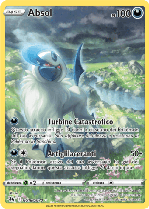 Pokémon Absol GG16/GG70 Zenit Regale ITA