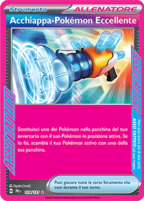 Pokémon Acchiappa-Pokémon Eccellente 119/131 Evoluzioni Prismatiche ITA