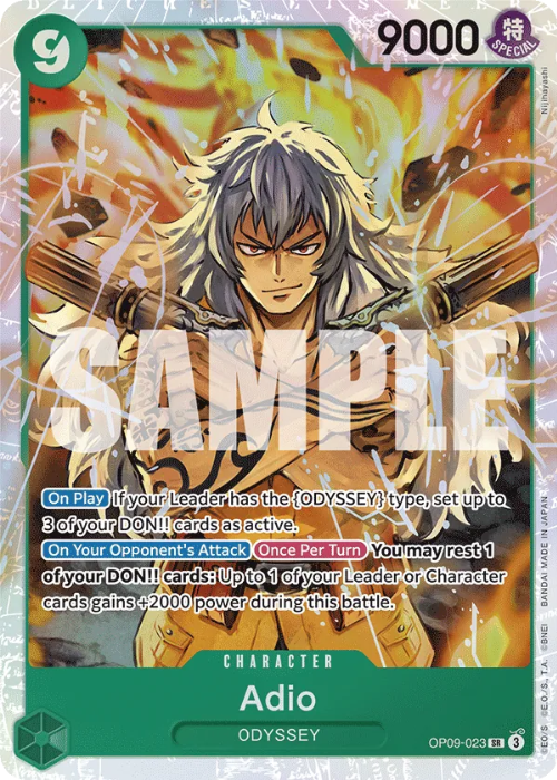 One Piece Adio Super Rare OP09-023 ENG