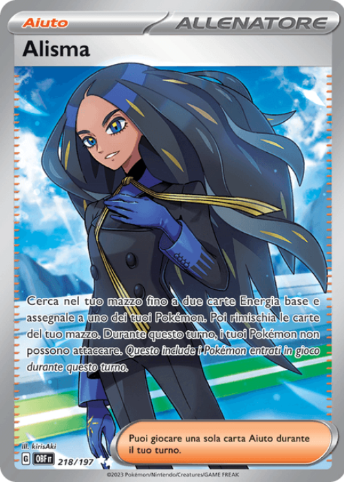 Pokémon Alisma 218/197 Ossidiana Infuocata ITA