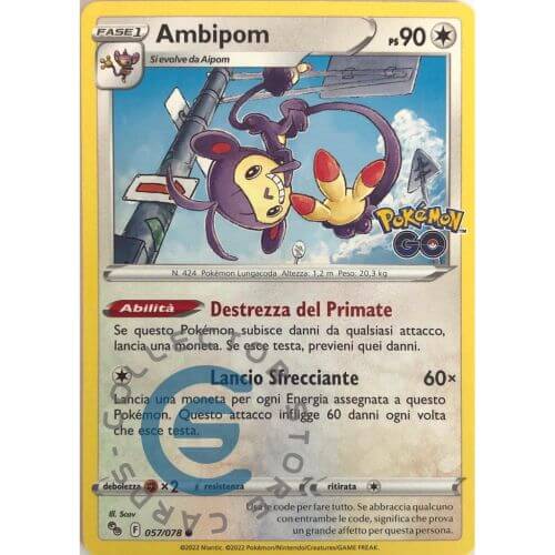 Ambipom Pokemon Go 057-078 Comune