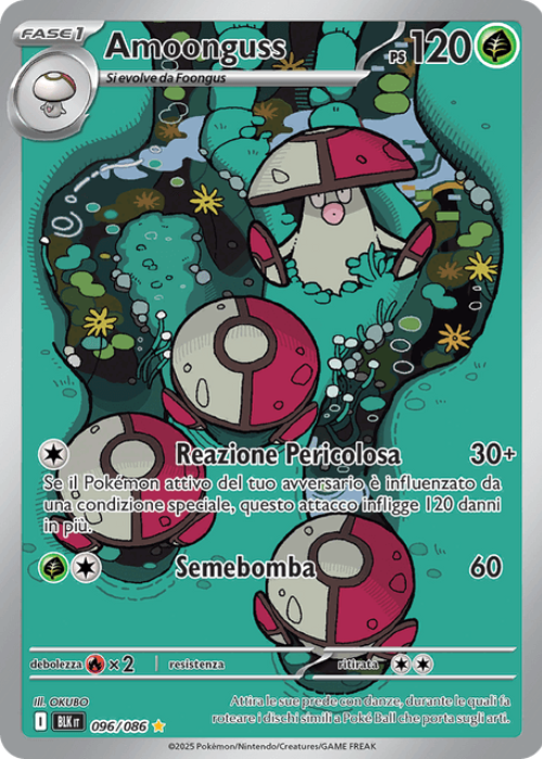 Pokémon Amoonguss 096/086 Luce Nera ITA