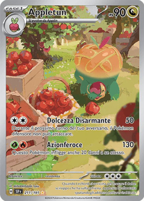 Pokémon Appletun 211/191 Scintille Folgoranti ITA