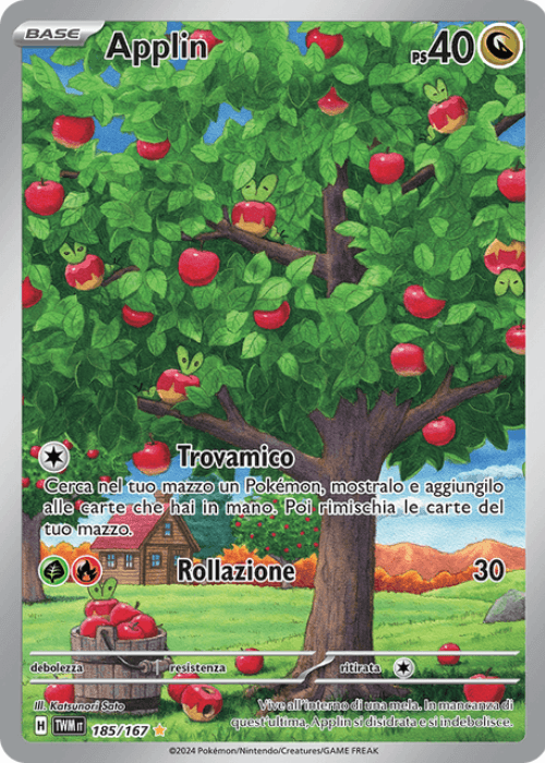 Pokémon Applin 185/167 Crepuscolo Mascherato ITA
