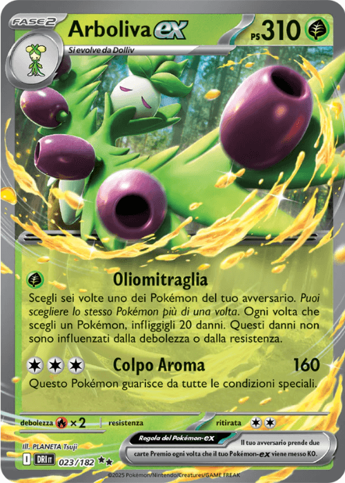 Pokémon Arboliva ex 023/182 Rivali Predestinati ITA