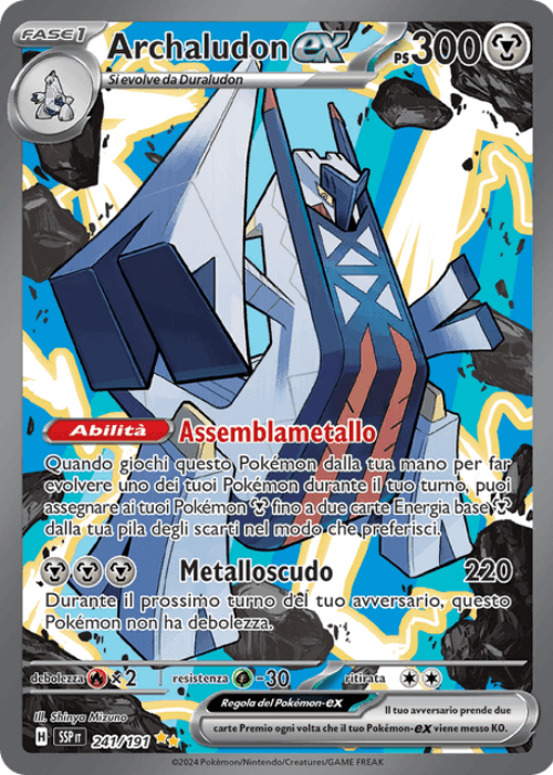 Pokémon Archaludon ex 241/191 Scintille Folgoranti ITA