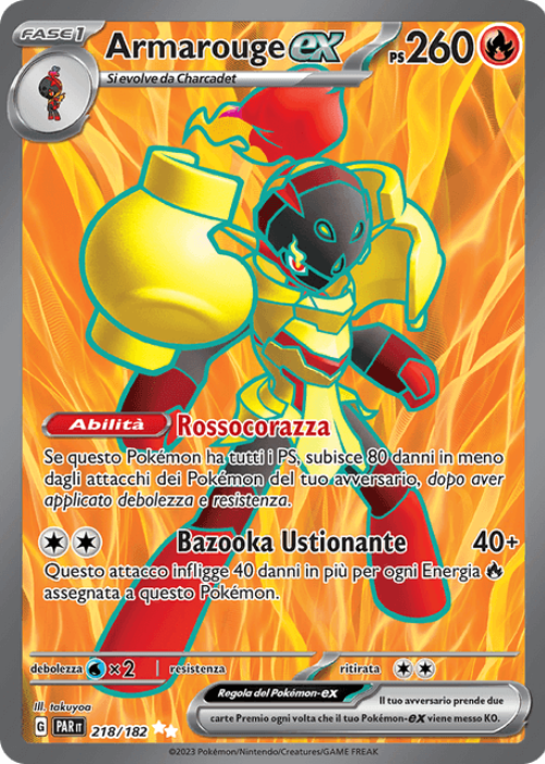 Pokémon Armarouge ex 218/182 Paradosso Temporale ITA