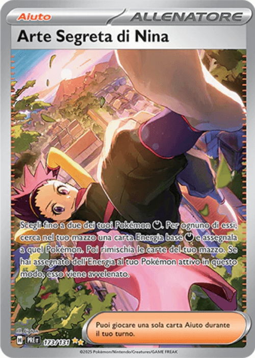 Pokémon Arte Segreta di Nina 173/131 Evoluzioni Prismatiche ITA