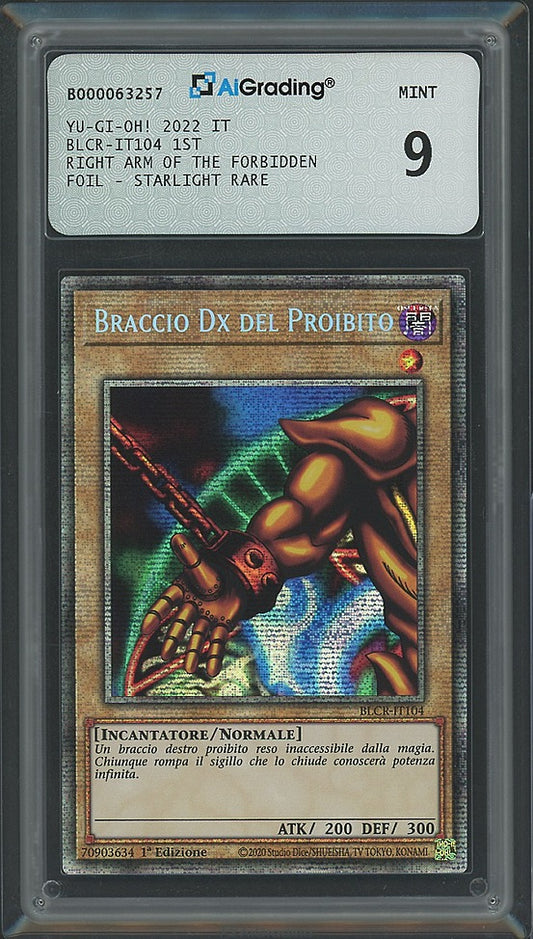 Yu-Gi-Oh! Battaglie della Leggenda:Vendetta Cristallo Braccio Dx del Proibito AiGrading Voto 9