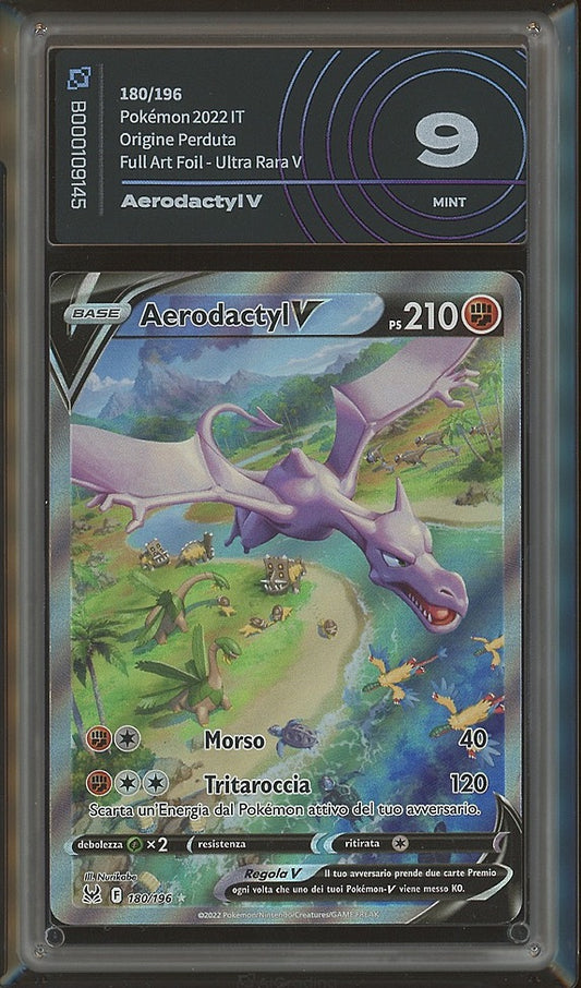 Pokémon Aerodactyl V LOR 180/196 AiGrading Voto 9