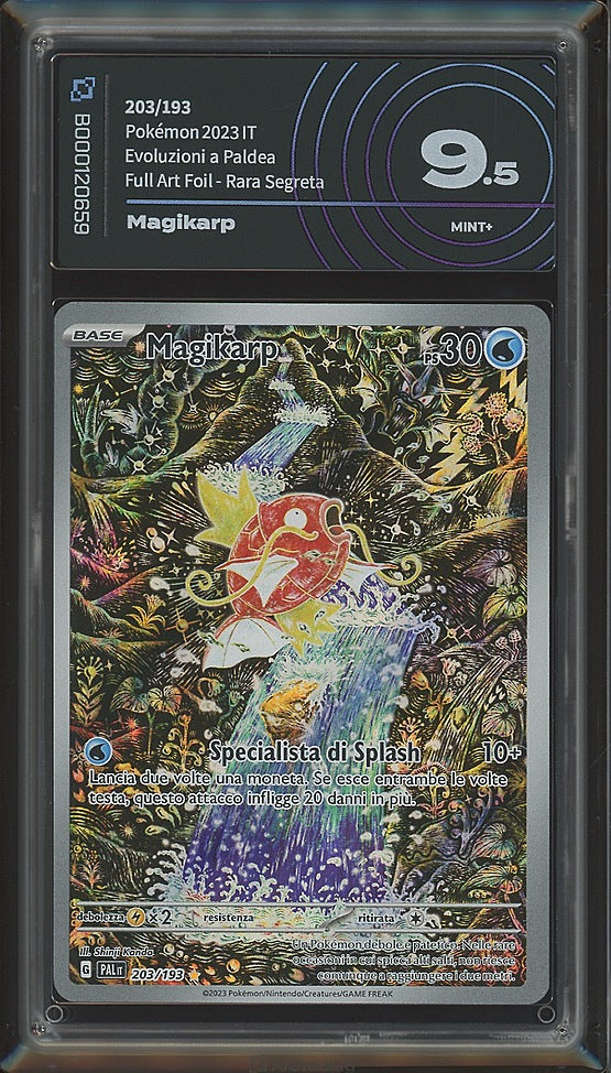 Pokémon Magikarp PAL 203/193 AiGrading Voto 9,5