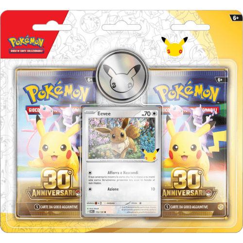 Pokémon 30° Anniversario Blister 2 Buste ITA