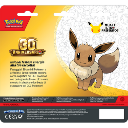 Pokémon 30° Anniversario Blister 2 Buste ITA