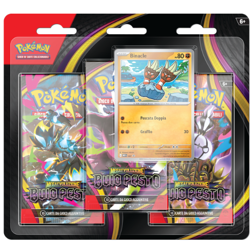 Pokémon Megaevoluzione Buio Pesto Blister 3 Buste ITA