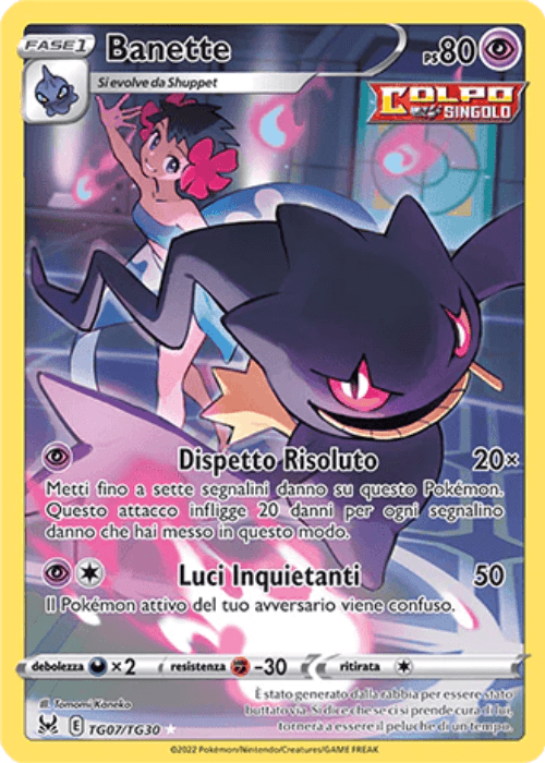Pokémon Banette TG07/TG30 Origine Perduta ITA