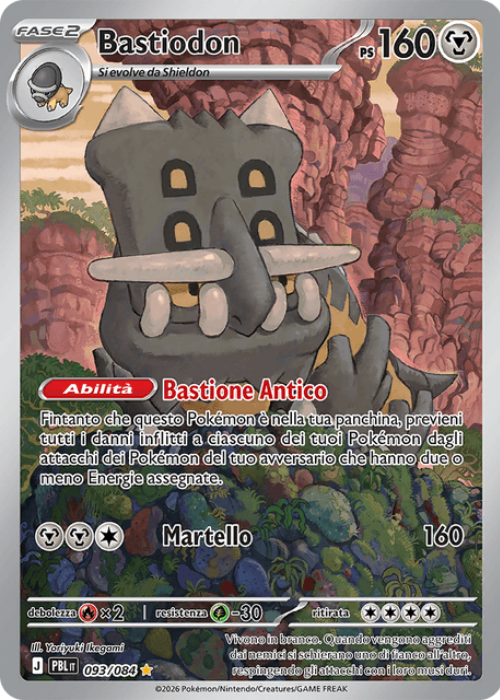 Pokémon Bastiodon 093/084 Buio Pesto ITA