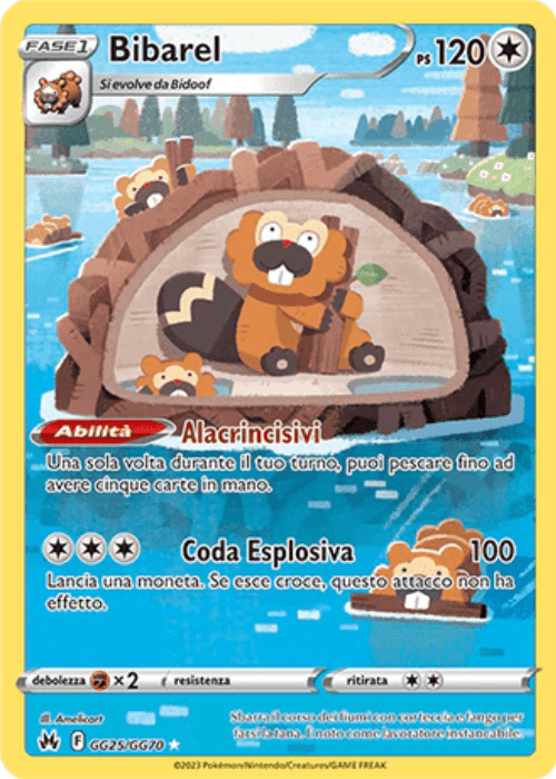 Pokémon Bibarel GG25/GG70 Zenit Regale ITA