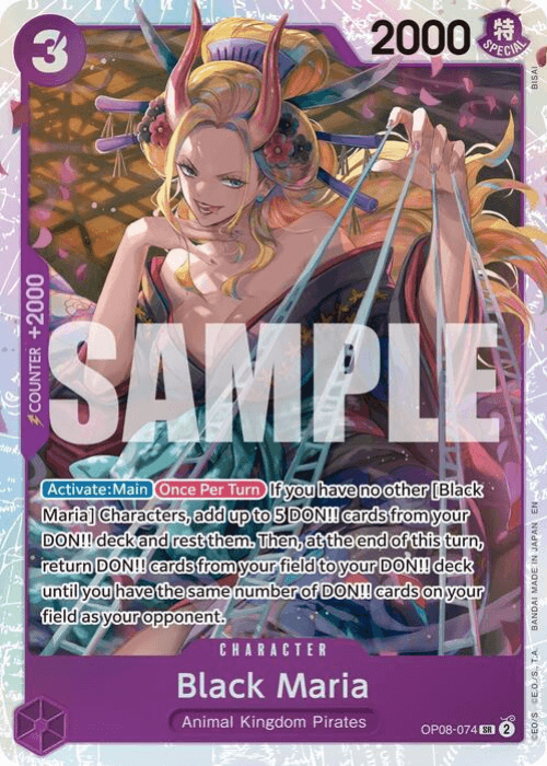 One Piece Black Maria Super Rare Reprint PRB02 ENG