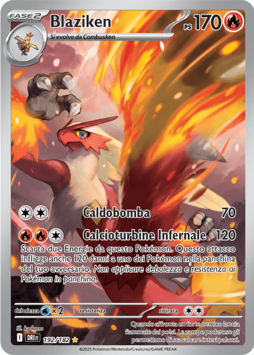 Pokémon Blaziken 192/182 Rivali Predestinati ITA
