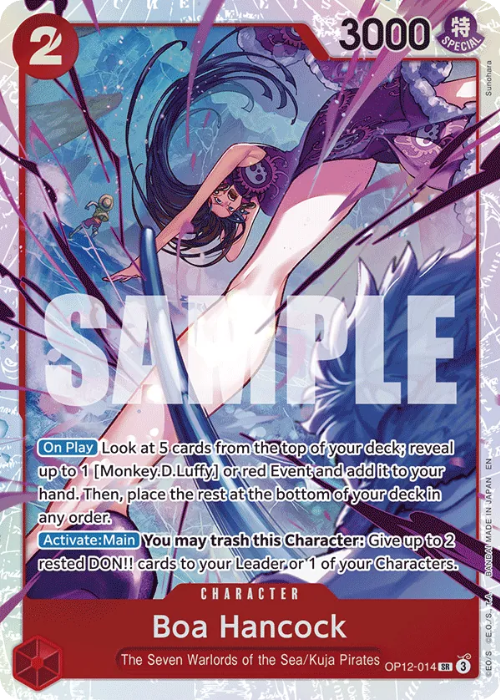 One Piece Boa Hancock Super Rare OP12-014 ENG