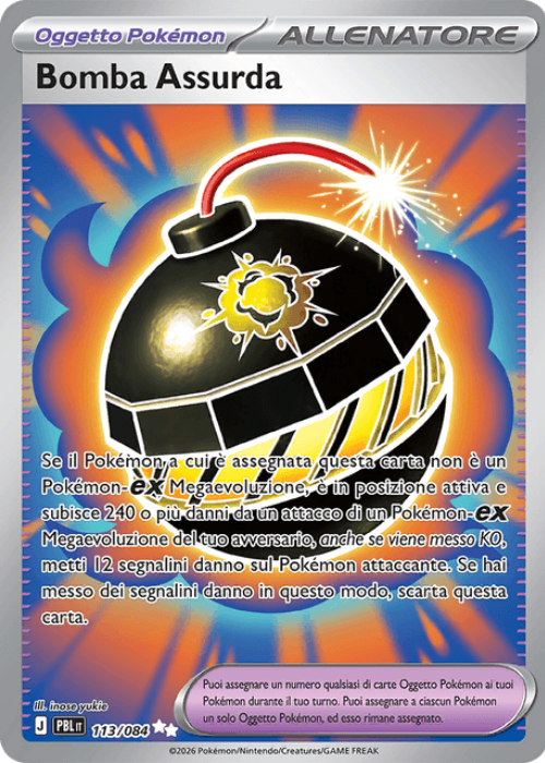Pokémon Bomba Assurda 113/084 Buio Pesto ITA