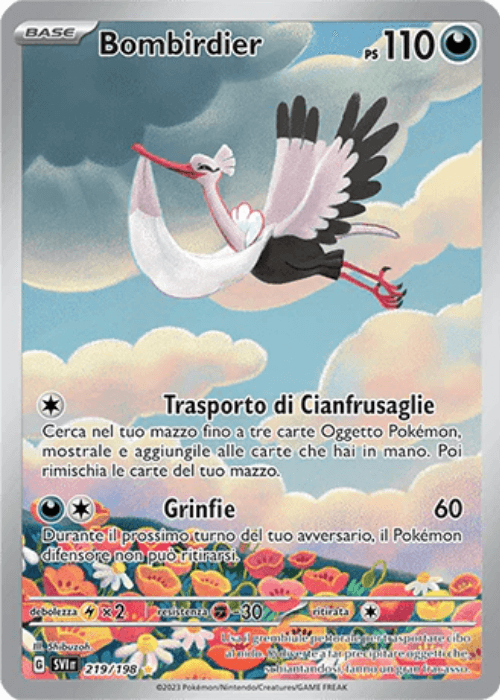 Pokémon Bombirdier 219/198 Scarlatto & Violetto ITA