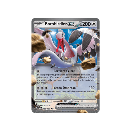 Pokémon Bombirdier ex 156/182 Paradosso Temporale ITA