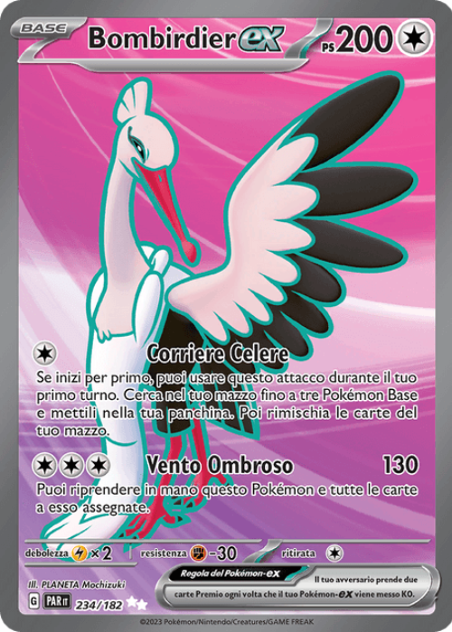 Pokémon Bombirdier ex 234/182 Paradosso Temporale ITA