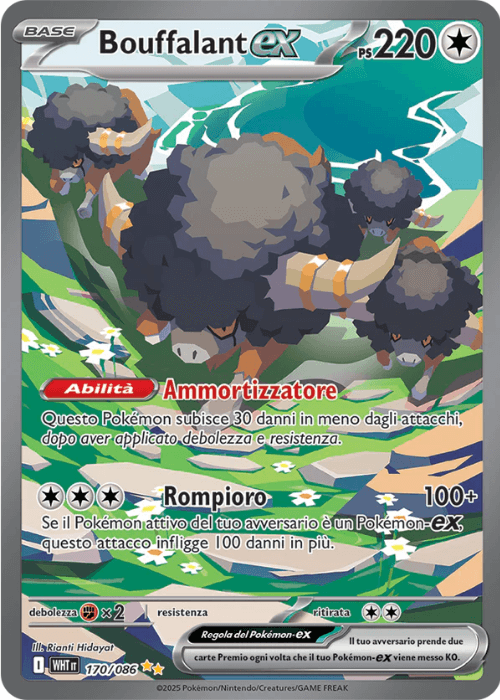 Pokémon Bouffalant ex 170/086 Fuoco Bianco ITA
