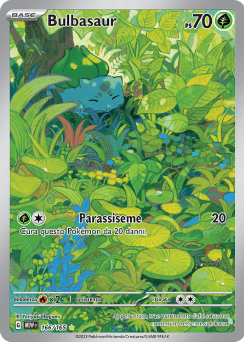 Pokémon Bulbasaur 166/165 151 ITA