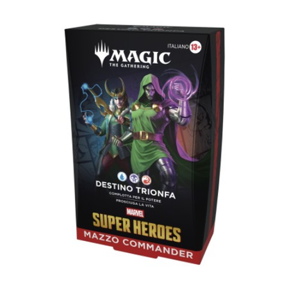 MTG Marvel Super Heroes Commander Deck Display Bundle 5 Decks ITA