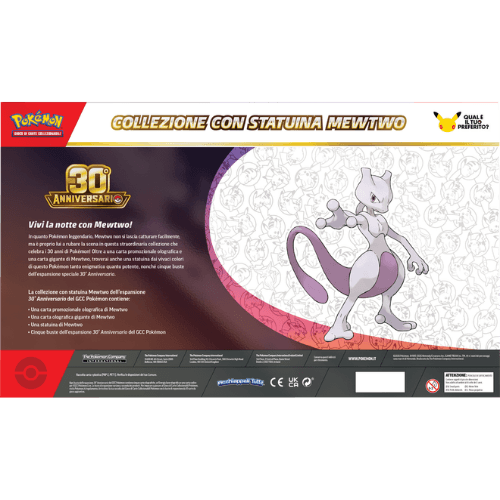 Pokémon 30° Anniversario Collezione con Statuina Mewtwo ITA