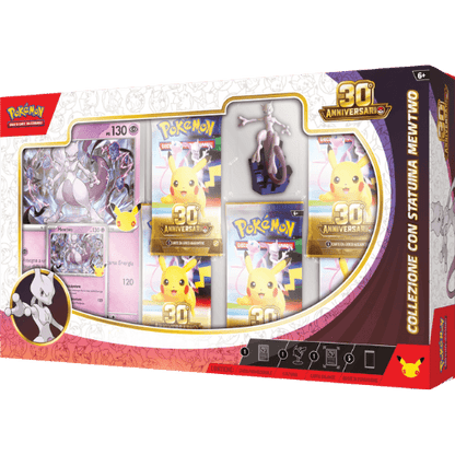 Pokémon 30° Anniversario Collezione con Statuina Mewtwo ITA