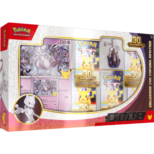 Pokémon 30° Anniversario Collezione con Statuina Mewtwo ITA