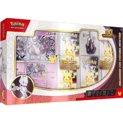 Pokémon 30° Anniversario Collezione con Statuina Mewtwo ITA