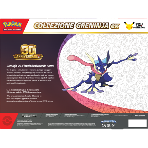 Pokémon 30° Anniversario Collezione Greninja ex ITA