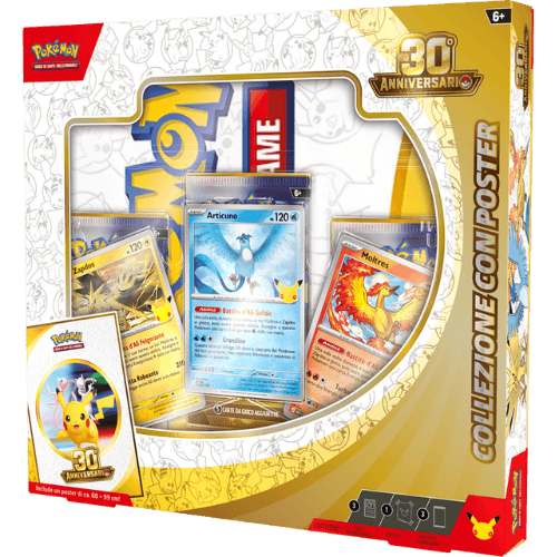 Pokémon 30° Anniversario Collezione con Poster ITA