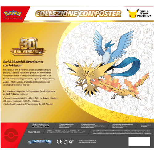 Pokémon 30° Anniversario Collezione con Poster ITA