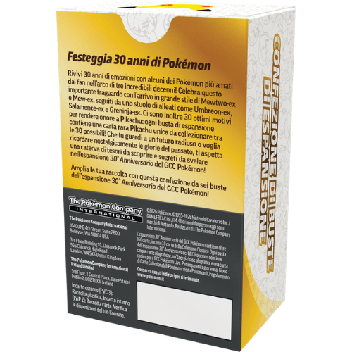 Pokémon 30° Anniversario Bundle 6 Buste ITA