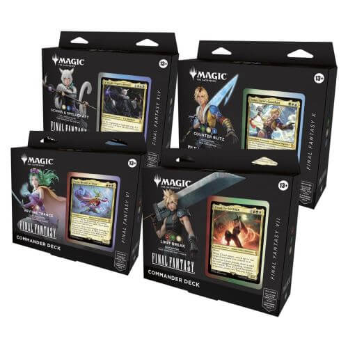 MTG Final Fantasy Commander Deck Bundle da 4 ENG