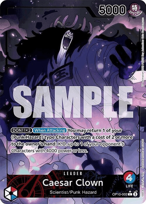 One Piece Caesar Clown Alternate Art OP10-002 ENG