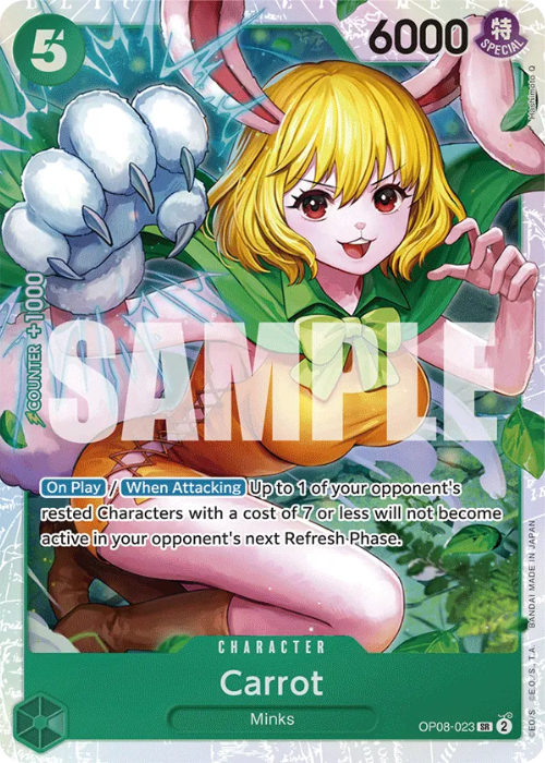 One Piece Carrot Super Rare OP08-023 ENG
