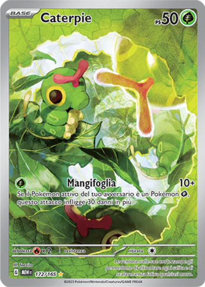 Pokémon Caterpie 172/165 151 ITA