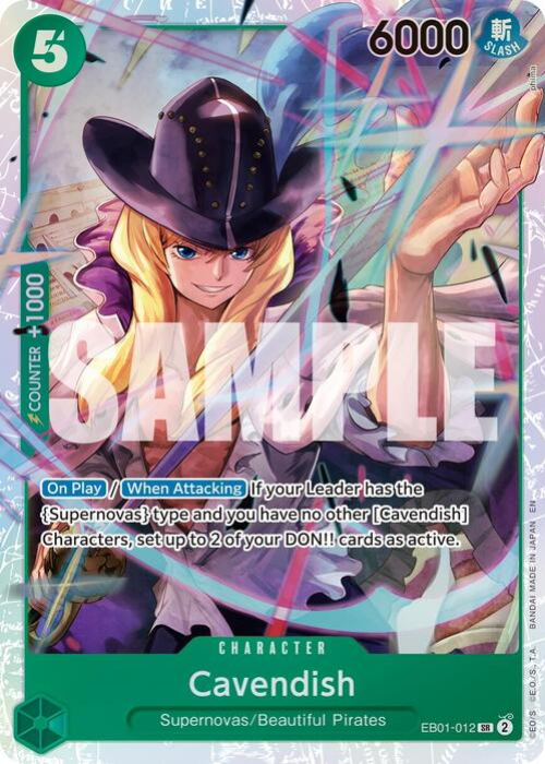 One Piece Cavendish Super Rare Reprint PRB02 ENG