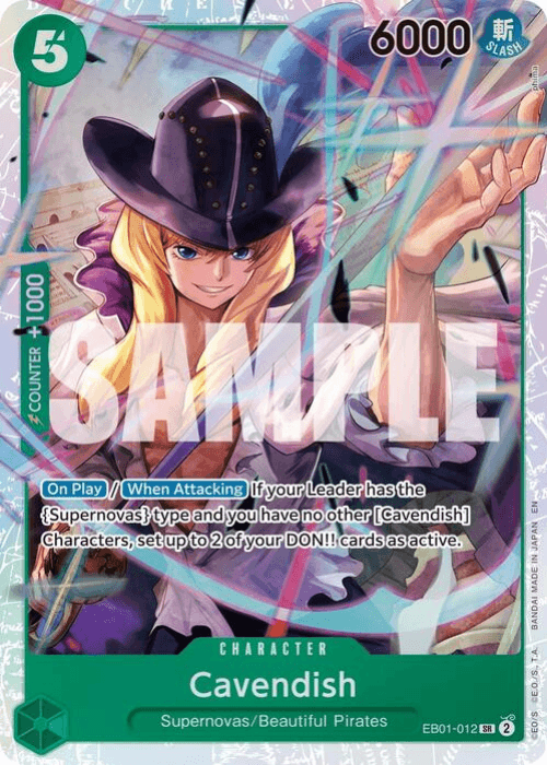 One Piece Cavendish Super Rare Reprint PRB02 ENG
