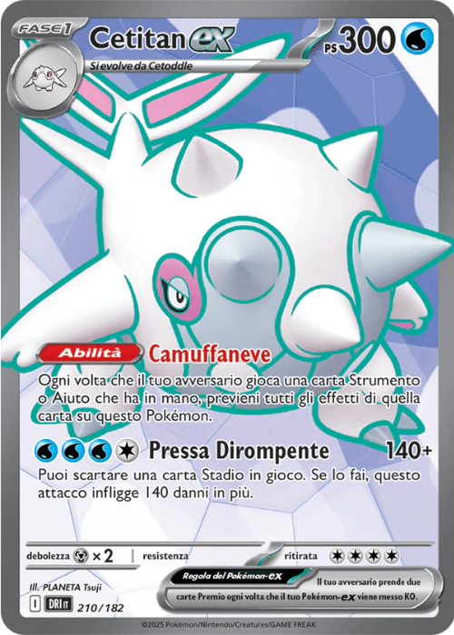 Pokémon Cetitan ex 210/182 Rivali Predestinati ITA