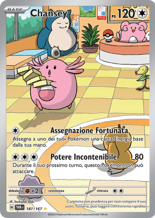 Pokémon Chansey 187/167 Crepuscolo Mascherato ITA