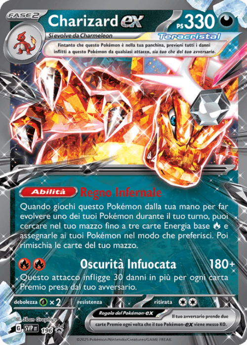 Pokémon Charizard ex 196 Promo Scarlatto & Violetto ITA