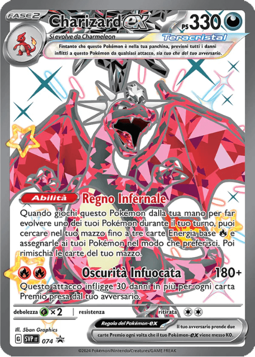 Pokémon Charizard ex 074 Promo Scarlatto & Violetto ITA